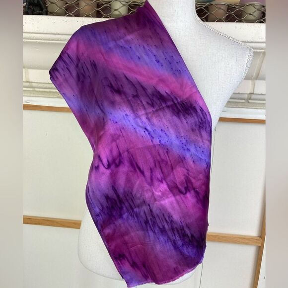 Kriska silk handmade collectors item scarf one of a kind never worn - Picture 1 of 8